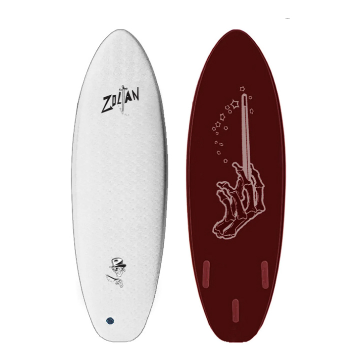 DRAG BOARDS - Zoltan 6,0 Magic Wand Round Tail Thruster - White