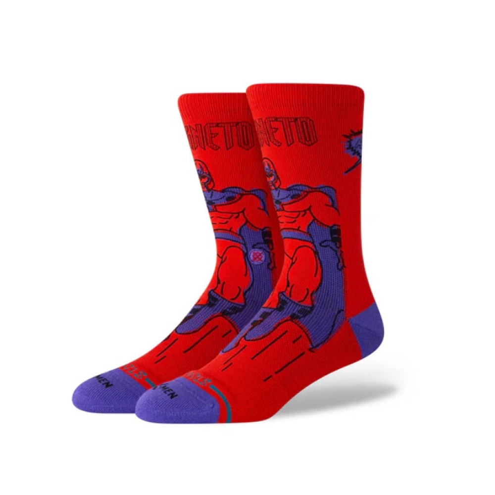 Stance - Calcetines Marvel Casual X-Men Magneto Crew Red  
