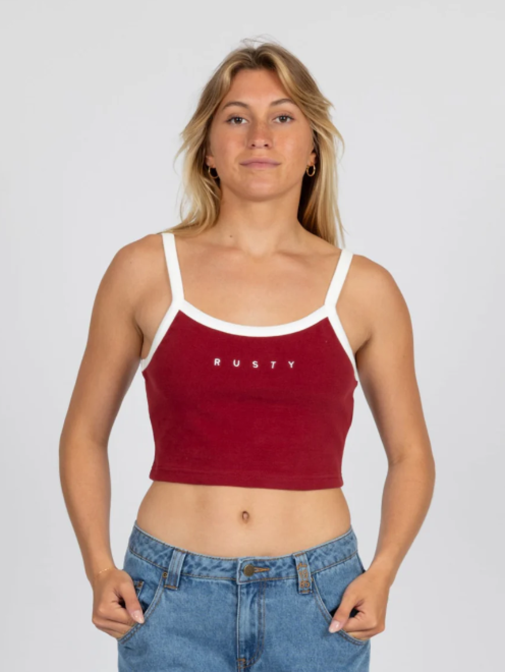 Rusty - Lucy Baby Tank - Morello