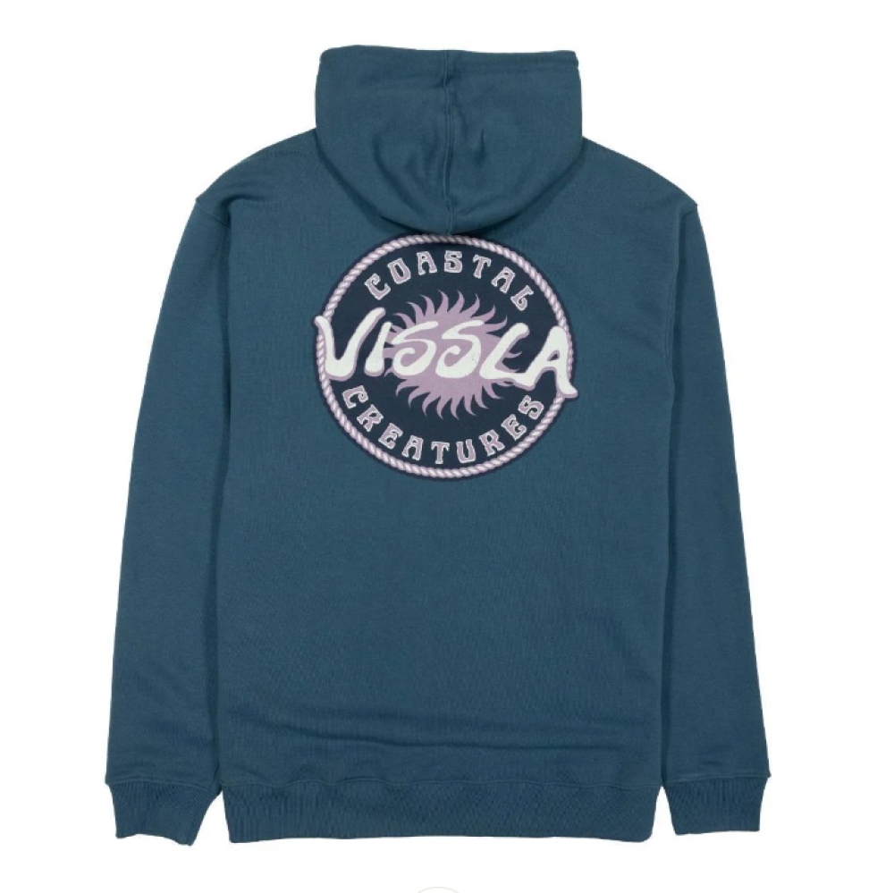 VISSLA - SUDADERA CREATURES PULL OVER HOODIE FLEECE - DARK SLATE