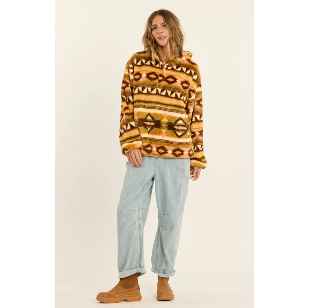 SISSTREVOLUTION - CHAQUETA COASTAL CRUISIN FUZZY FLEECE - MULTI 
