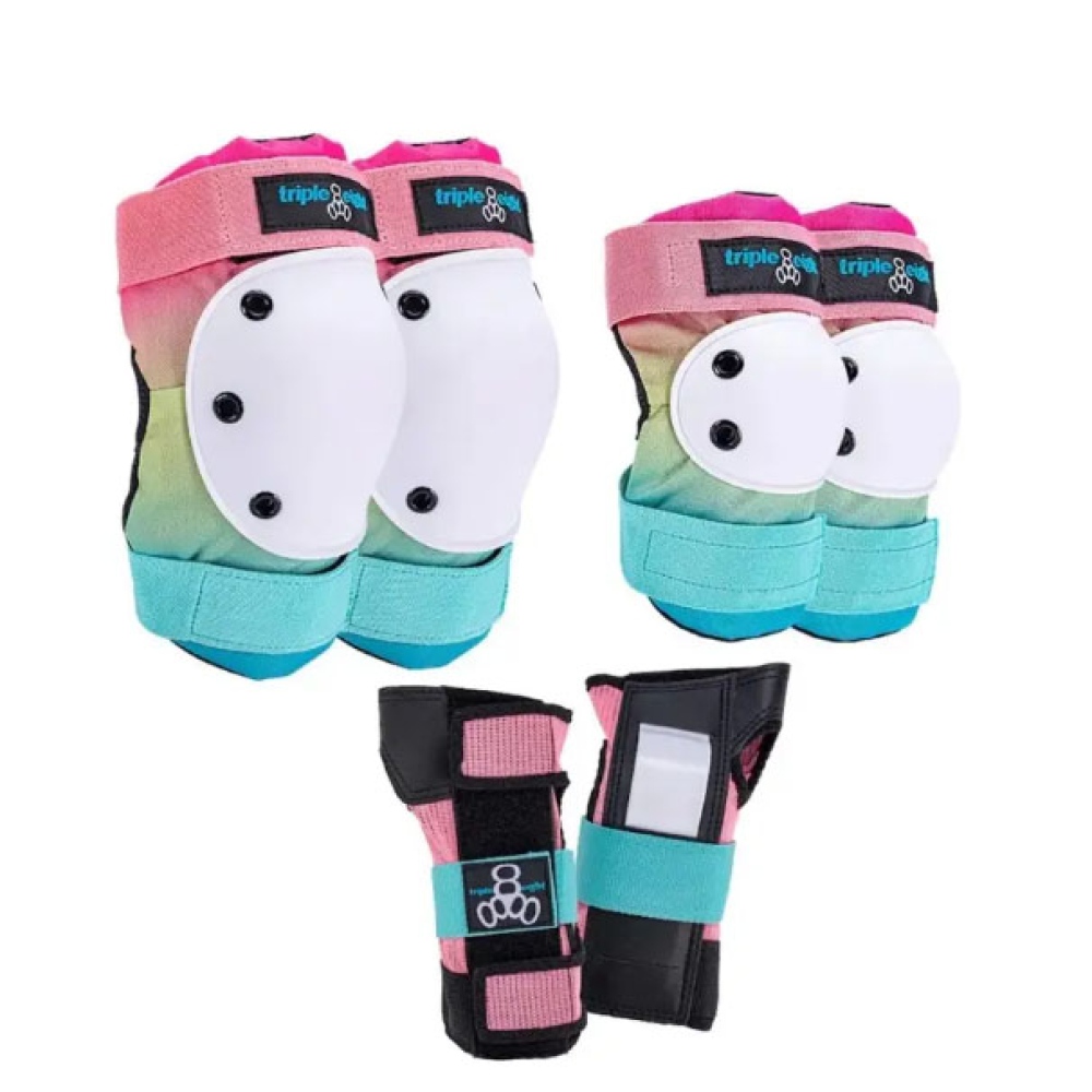 Triple Eight - 3Pack Protecciones Saver Series (Rodillera+Muñequera+Codera) Shaved Ice
