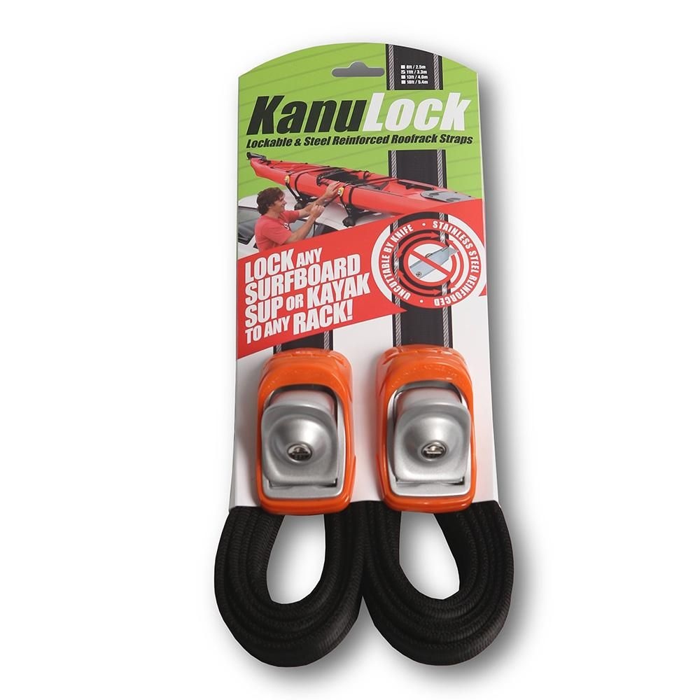 Kanulock - Cinchas/Straps 11ft/3.3m Lockable Tiedown Set