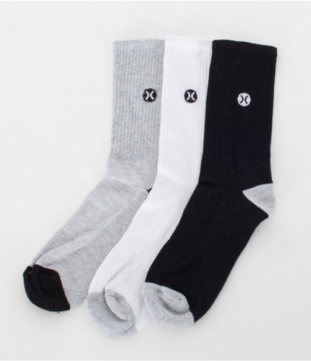Hurley - Calcetines 3 Pares Icon 1/2 Terry Crew 