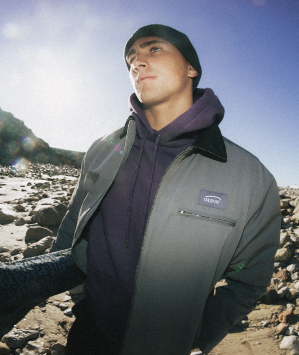 OXBOW - CHAQUETA STOPOVER DARK GREY 
