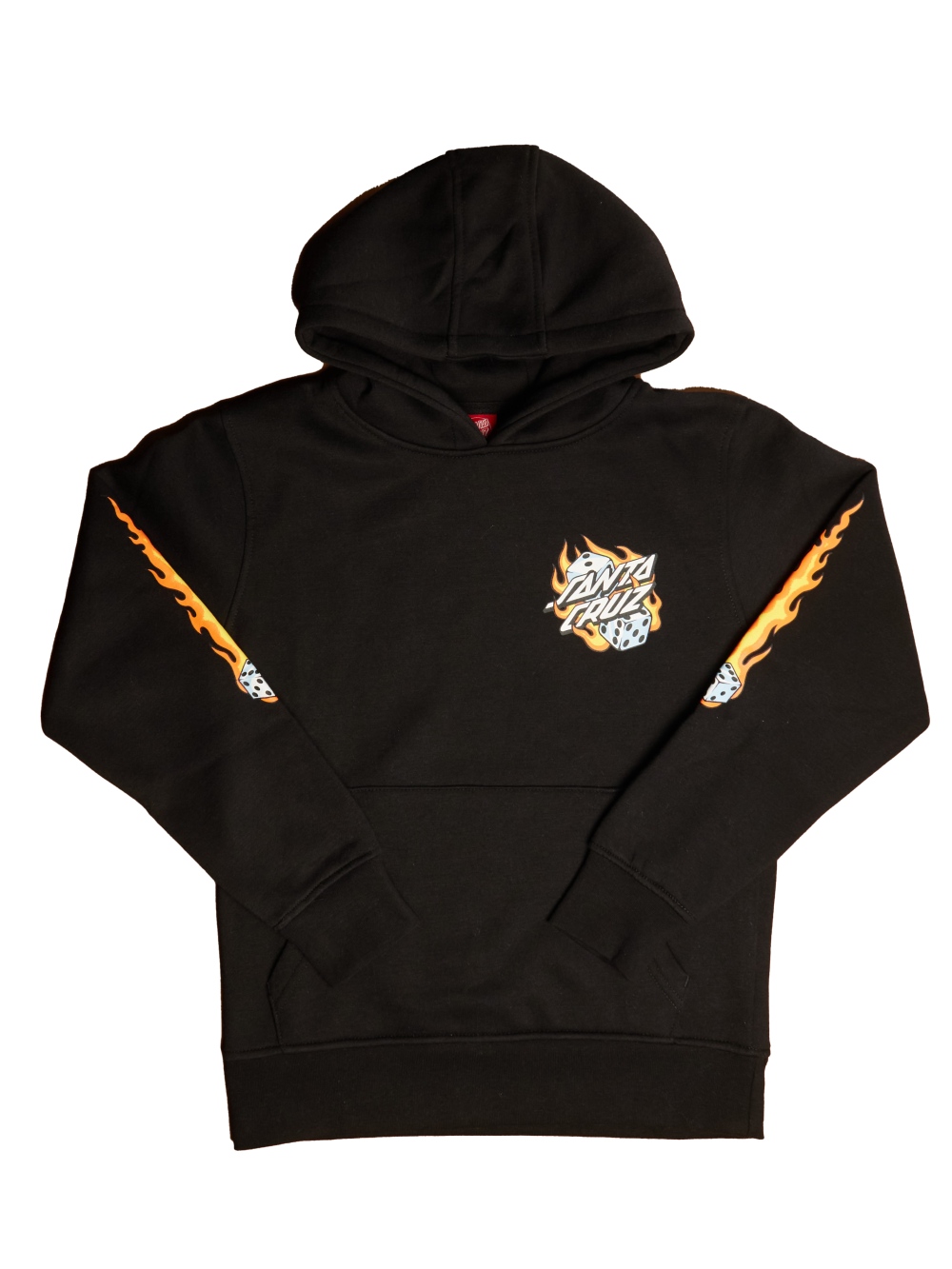 Santa Cruz - Youth Hood Flaming Dice Dot