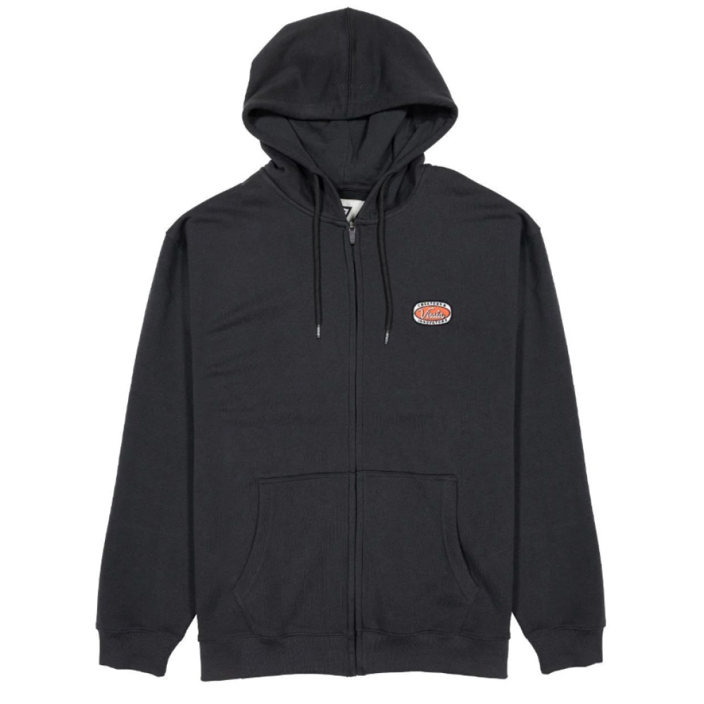 VISSLA - SUDADERA SOLID SETS ECO ZIP HOODIE - PHANTOM 